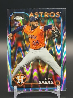 2024 Topps Chrome Update #USC175 Alex Speas Rookie RC RayWave Refractor Astros