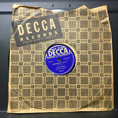 78 RPM Count Basie CHEROKEE 1939' Decca Pt 1&2 Ray Noble Jukebox  Record Jazz