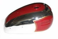 Neuer Kraftstofftank Aus Stahl Rot Lackiert Vintage Ariel 500Cc Motorrad S2U