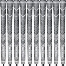 Golf Pride MCC Plus4 Gray Jumbo Grip - Set of 10 - #1 Hybrid Grip w/Less Taper