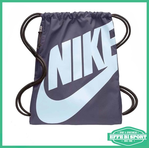 Sacca Nike da uomo donna bambino blu Heritage moda zaino bag sacchetta  unisex | eBay