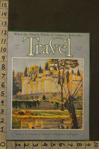 1926 CHURCH CASTLE CATHEDRAL RELIGION MONESTARY TRAVEL MAG ORIG COVER ART VY79