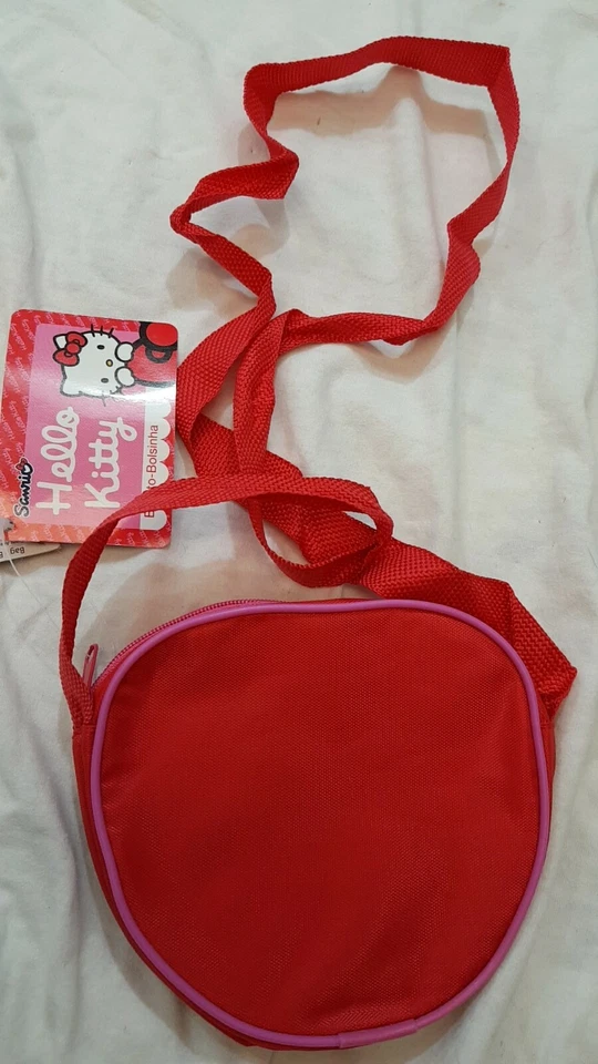 Hello Kitty - Sanrio - Tracollina in PVC Rossa 12x15- Sanrio - Nuovo - Immagine 2 di 4