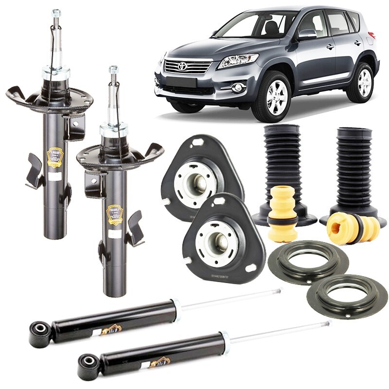 Kit 4 Ammortizzatori + Tamponi Supporti Cuscinetti Toyota RAV 4 III 2005-2013