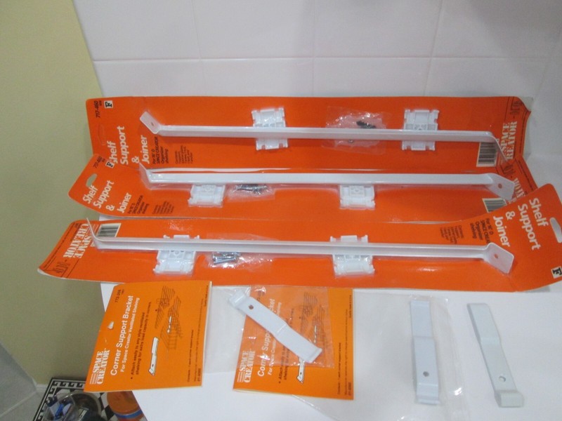 NEW Space Creator 3 Shelf Support & Jointer 717-460, 3 Corner Support Bracket