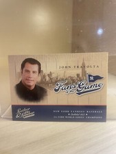 2004 Donruss Leather & Lumber Fans of the Game #FG-1 John Travolta NY Yankees 65