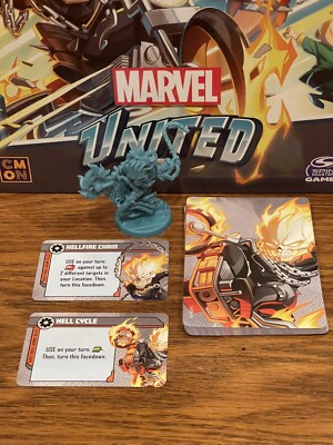 CMON MARVEL UNITED MULTIVERSE - GHOST RIDER JOHNNY BLAZE Kickstarter Exclusive b