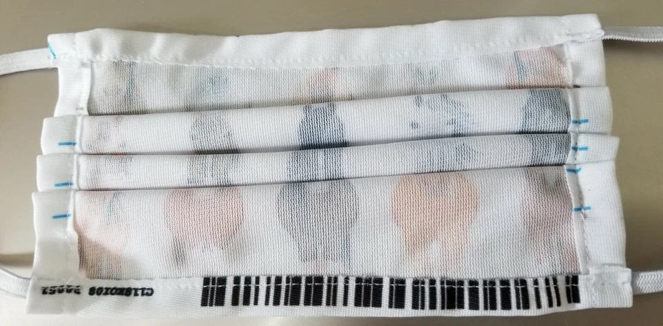 Horse Themed Fabric Face Mask, Osfa, Elastic Ear Holders - Image 3 of 3