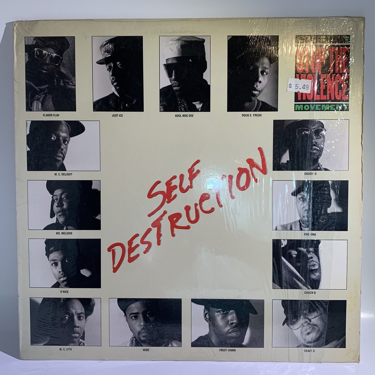 The Stop The Violence Movement- Self Destruction 1989 US Original