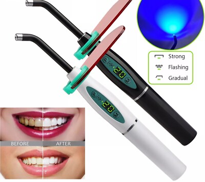 Dental drahtlose kabellose LED-Härtungslichtlampe 2200 mw 5 W Werkzeug Harzhärtung UK
