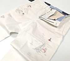 Polo Ralph Lauren Sailing Sailor Yacht Artist Artwork Drawing Royal Chino Pants