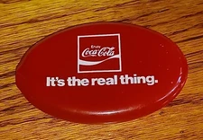 Vtg IT'S THE REAL THING Coca Cola Squeeze Purse ORIGINAL Quikoin Made In USA