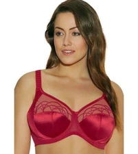 NWT Elomi Cate Soft Cup Wire Free Full Coverage Bra EL4033-RED  Size: US 40D