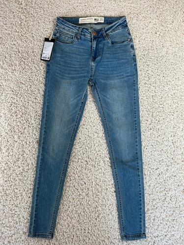 Blue Denim Skinny Athletic Jeans Size 