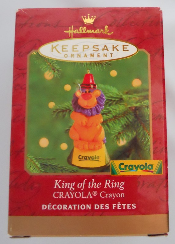 Hallmark Ornament Crayola Crayon KING OF THE RING Lion Dated 2000 MIB