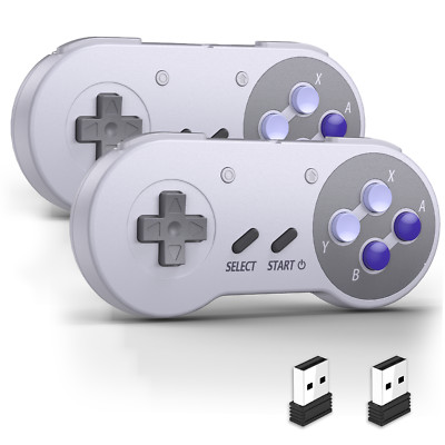 Wireless SNES Switch Online Controller,USB Receiver For Switch PC Mac OS Android