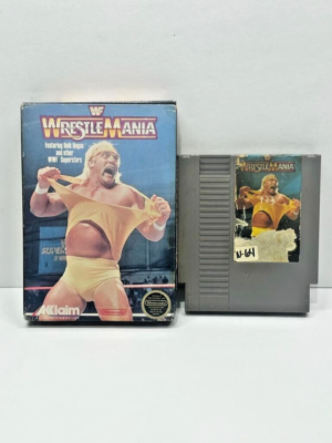 WWF WrestleMania NES Nintendo Original Box and Game TESTED