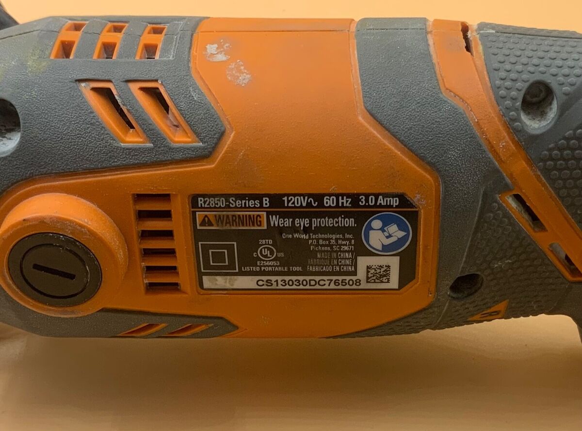 Ridgid R2850-Series B Electric 3.0 Amp 60Hz 120V Multi Tool Ridgid R2850-Series B Electric 3.0 Amp 60Hz 120V Multi Tool