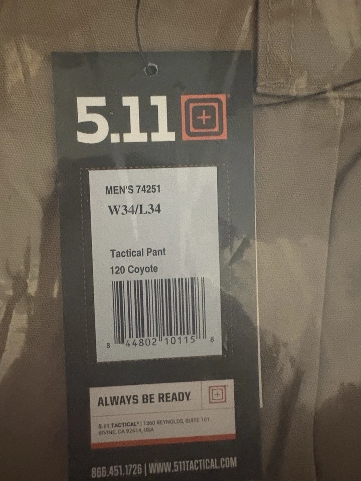 Pantalones tácticos para hombre 5,11 1 par. Descuento para compras múltiples envío gratuito Foto 2 de 4