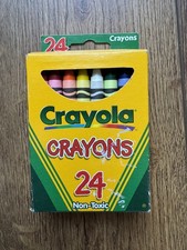 Vintage 1999 Crayola 24 Count Crayons NOS First Edition Colors Scarlett Retired