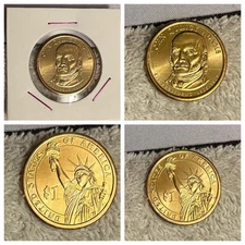 2008 DIE CRACK MINT EROR John Q. Adams Presidential $1 Dollar Coin 