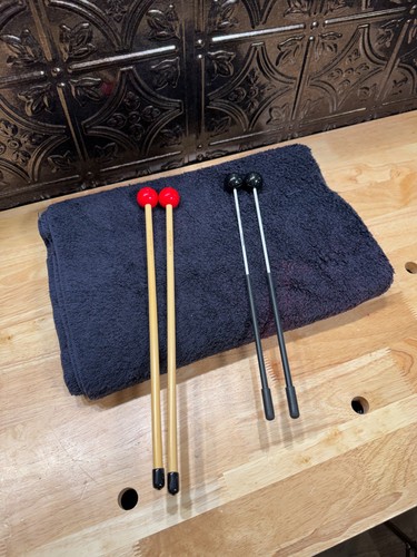 Glockenspiel Mallets- 2 pairs- Saito & Malletech- mint condition