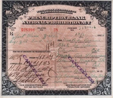 Antique 1925 Prohibition Port WINE Prescription Doctor Pharmacy Bar California