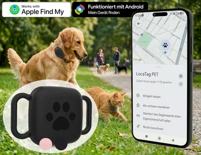 LOCATAG Hunde Katzen Standortfinder Halsband Tracker | Android & iPhone PET GPS - Bild 1 von 4