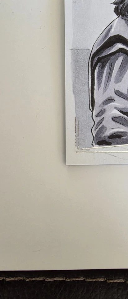 2025 TOPPS CHROME STAR WARS Javier Bistek ARTIST SKETCH CARD 1/1 Silver Foil - Image 4 of 4