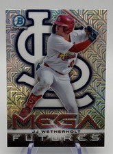 2025 Bowman Chrome JJ Wetherholt SSP MEGA FUTURES Mojo Rookie Cardinals #BMF-16