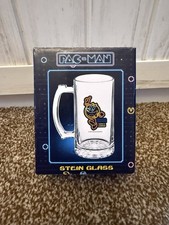 Pac-Man Stein Glas Bandai Namco Sammlerstück Retro Style Arcade Design Selten Neu