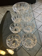 6 Coppette Cristallo RCR + Ciotola grande - Usate In buone condizioni