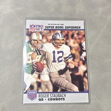 Pro Set 1990 Super Bowl XXV Silver Anniversary Roger Staubach #37 Cowboys NFL