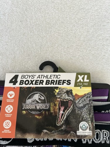 Jurassic World Boys Multicolor Athletic Boxer Briefs Underwear 4-Pack XL (14-16) - 第 11/19 張圖片