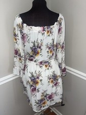 Love J Floral Off Should Plus Size Dress Coquette Boho 2X