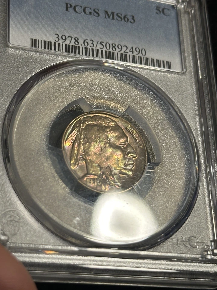 1936-D Buffalo Nickel PCGS MS63 Toned - Image 4 of 4