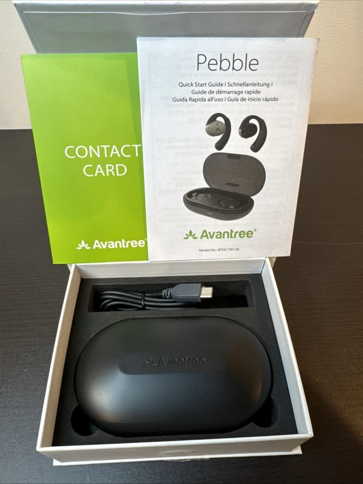 Avantree Open-Ear Wireless Headphones Earbuds Surroundings Awareness Bluetooth - Image 2 of 3