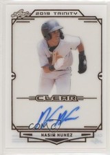 2019 Leaf Trinity Clear Auto Nasim Nunez #CA-NN1 Auto 9cf