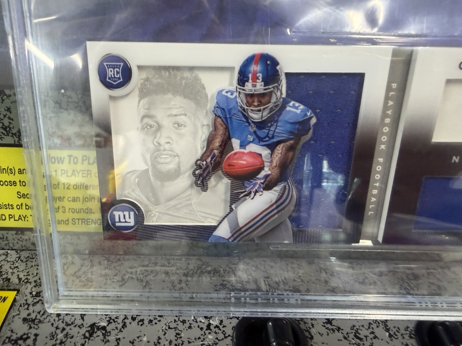 2014 Panini Playbook Odell Beckham Jr. #139 RPA Auto RC BGS 9.5 GEM MINT view 4