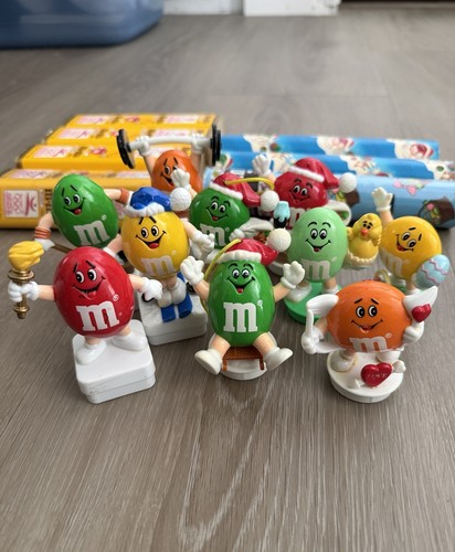 Vintage M&M’s Olympics, Easter, Christmas Valentines Candy Tube Toppers Stoppers