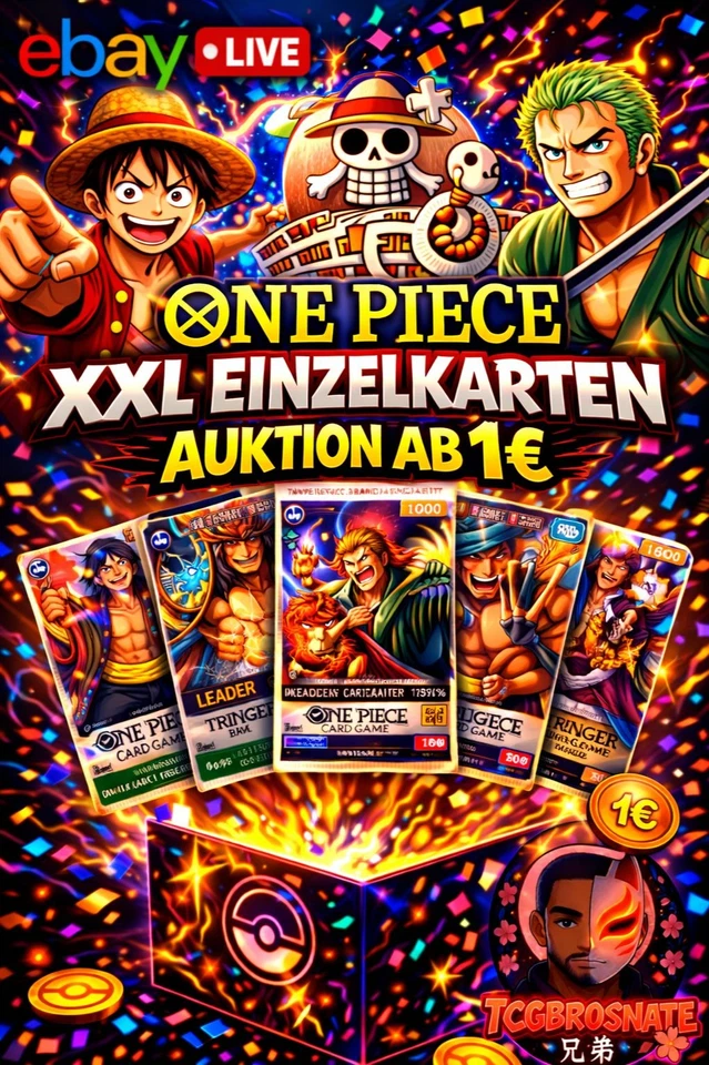 ONE PIECE EINZELKARTEN XXL