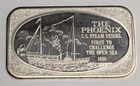 The Phoenix US Steam Vessel ~ 1 oz .999 Silver Vintage USSC Art Bar