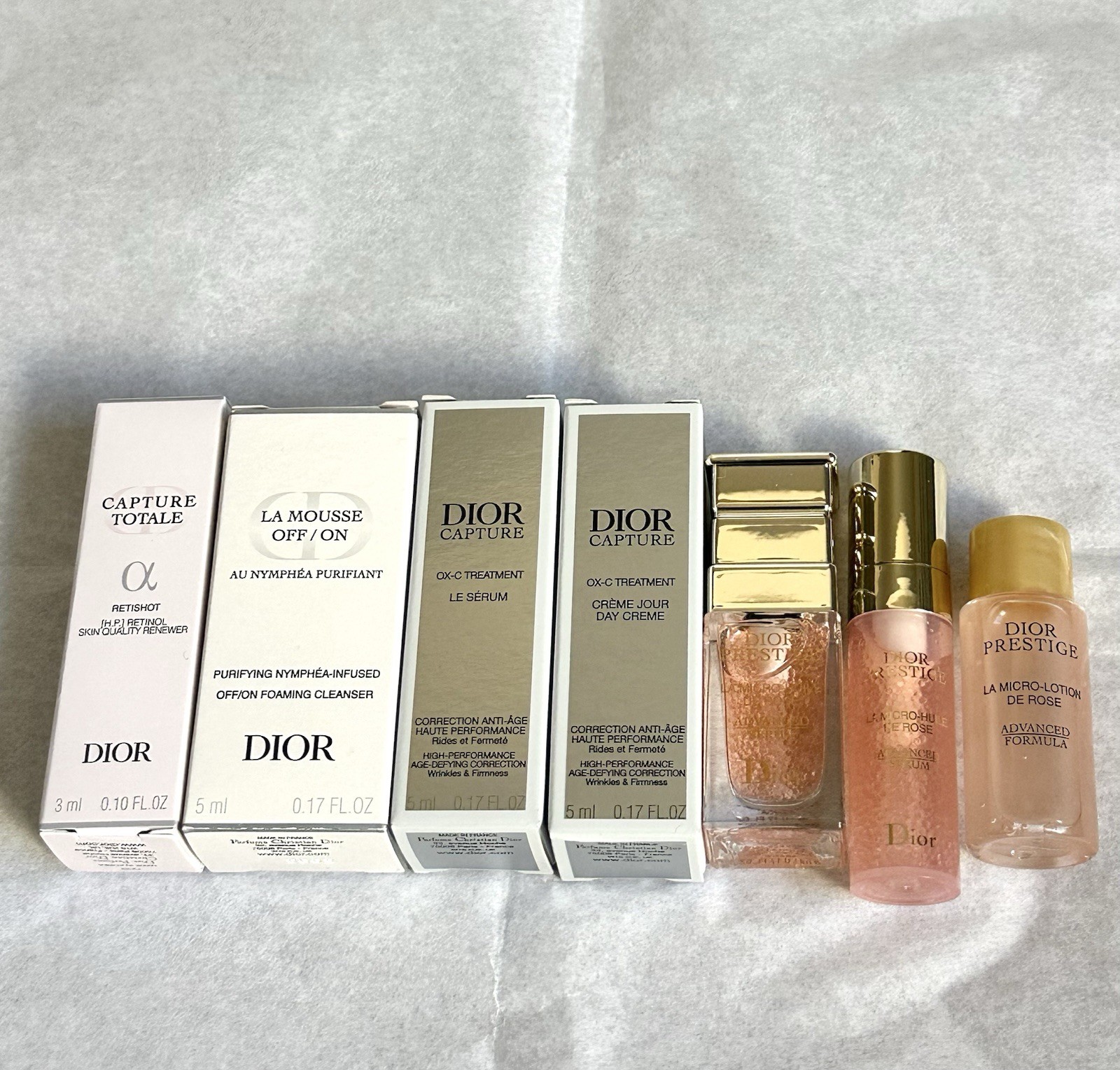 7PC Dior Prestige/Dior Capture Totale Retishot, OX-C Treatme