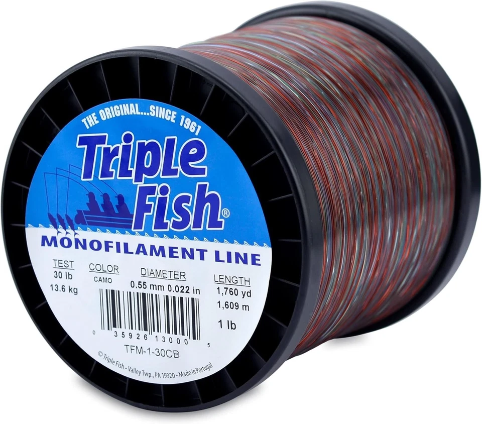 Lightweight 30 Lb Camo Monofilament Line - High Knot Strength for Anglers - Image 3 of 4