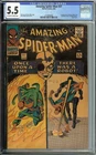 AMAZING SPIDER-MAN #37 CGC 5.5 OW/WH PAGES 1ST APP NORMAN OSBORN MARVEL 1966