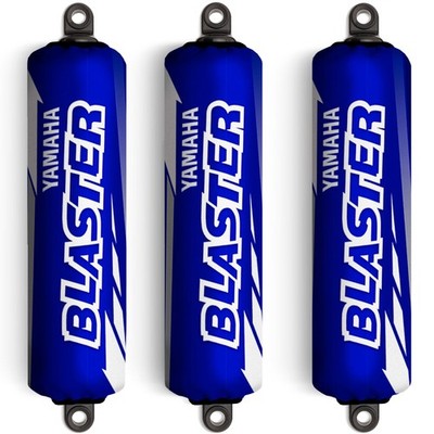 Blue & White Shock Covers for Yamaha Blaster YFS 200 ''Special Edition'' (Set 3)