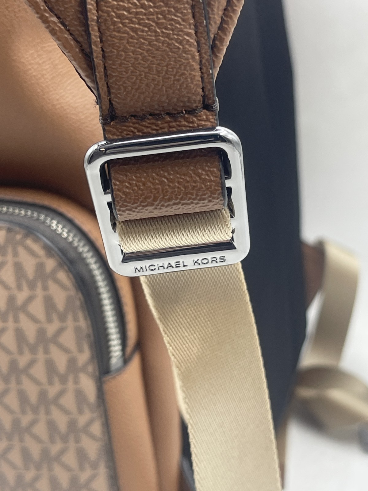 Michael Kors Men's Cooper Embellished City Backpack Pop Orange Signature Logo thumbnail 7