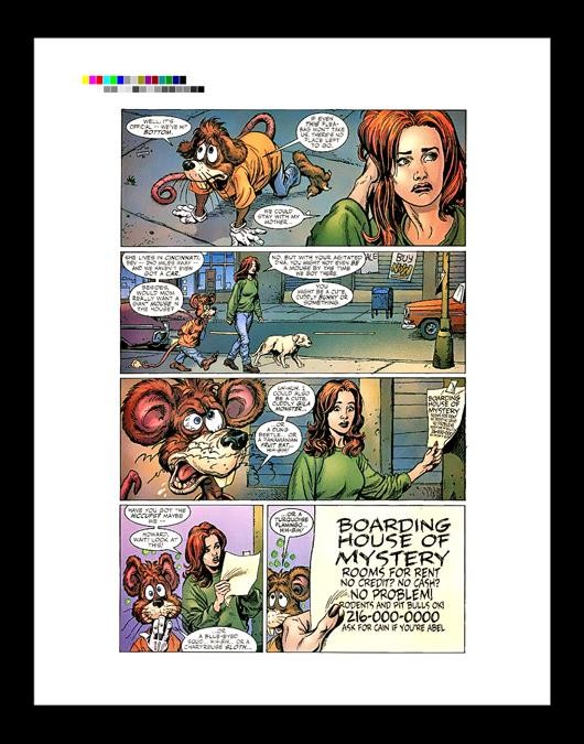 Glenn Fabry Howard the Duck #3 Rare Production Art Pg 2