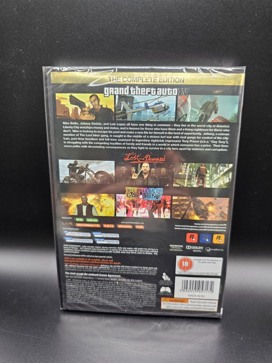Grand Theft Auto IV The Complete Edition PC NEW Sealed Physical