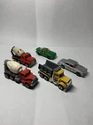 Lot of 4 Matchbox Vintage cars and 1 hotwheel Cement truck, Peterbilt, Lesney,